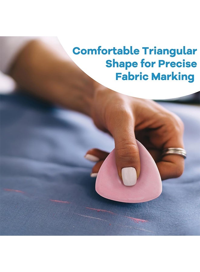 10Pcs Tailors Chalk, Triangle Sewing Chalk for Fabric, Fabric Markers for Quilting, Tailoring and DIY Crafts - Image 4